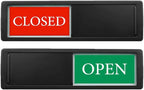 Open Closed Sign for Business Door, Open Signs privacy Slide Door Sign by SXKRHW