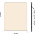 Auhoahsil Beige Mouse Pad, 12 x 10 Inch Square Mousepad, 3mm Thick Rubber Mouse - Image 7