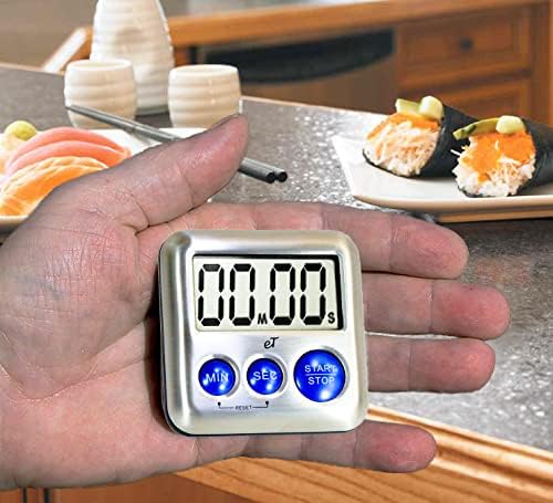 Elegant Digital Kitchen Timer Stainless Steel - Image 6