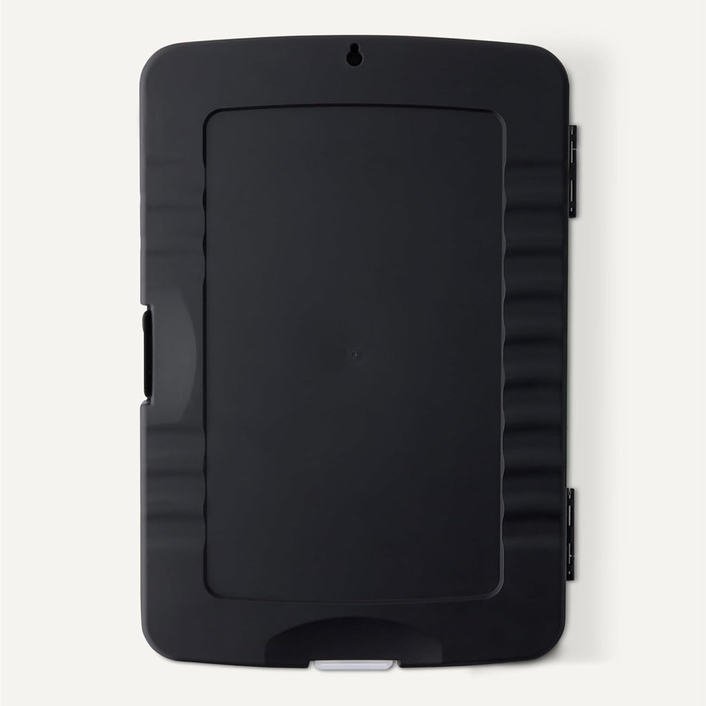 Amazon Basics High Capacity Nursing Clipboard with Storage and Pen Holder, 14.37 x 9.84 x 1.49 inches, Black