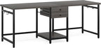 Tribesigns 79 Inch Extra Long Desk, Two Person Desk - Image 5