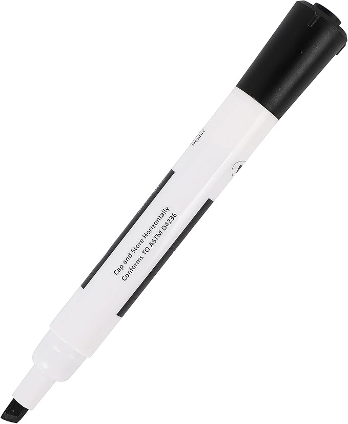 Amazon Basics 12-Pack Low-Odor Chisel Tip Dry Erase Whiteboard Markers - Image 3