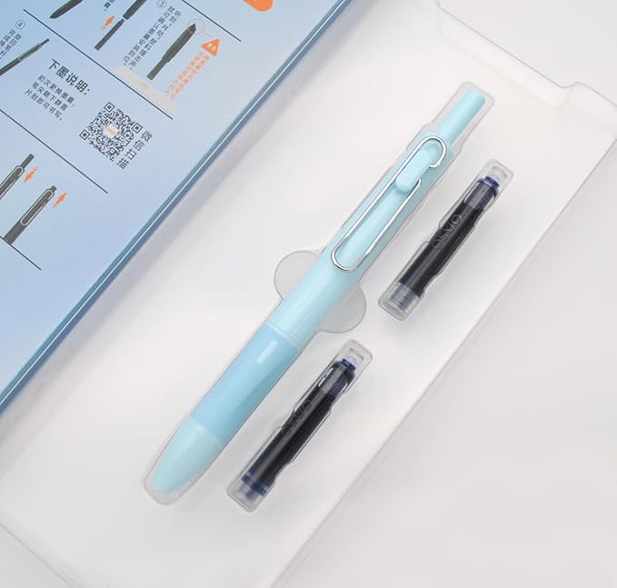 xixixiaozhu OASO K018 Sealed Retractable Fountain Pen Set 0.5mm - Image 6