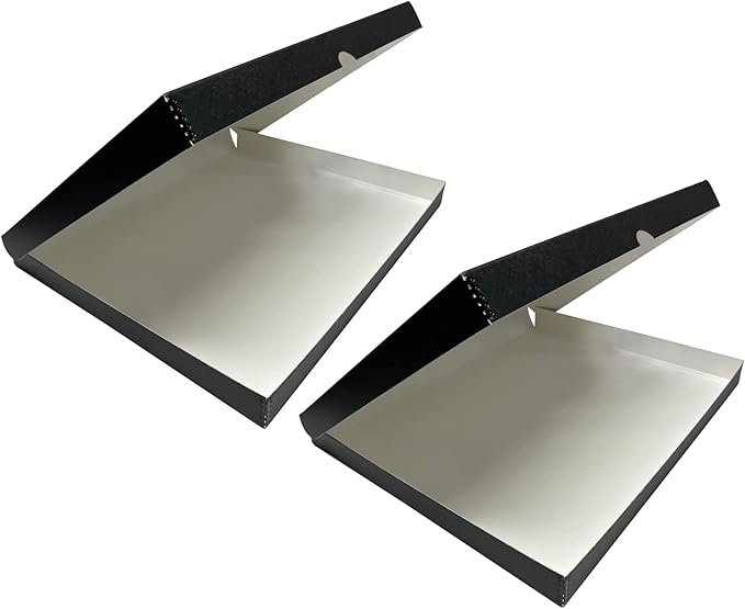 Lineco, Archival Folio Storage Box. Acid-Free, Metal Edge Boxboard, Clamshell by Lineco