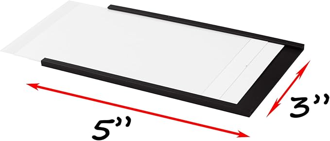 Realth C Channel Magnetic Label Holders 50 Pack 3'' x 5'' - Image 2