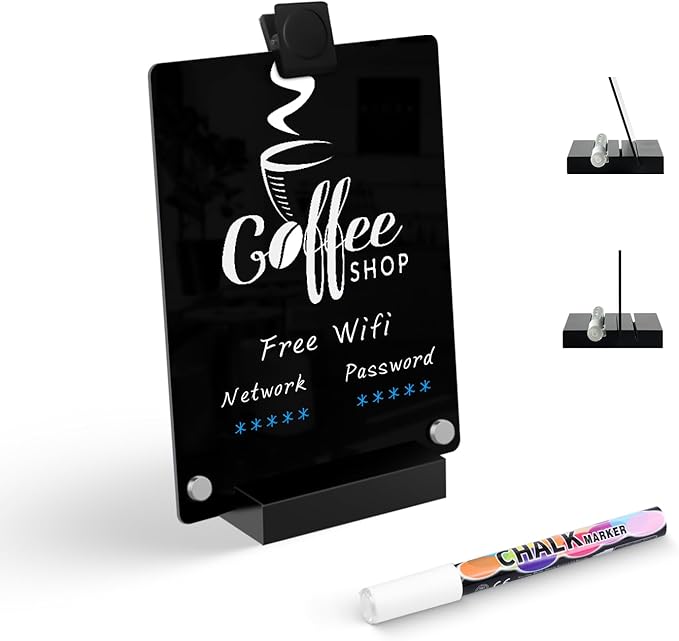 Kivsty Acrylic Black Dry Erase Board by Kivsty