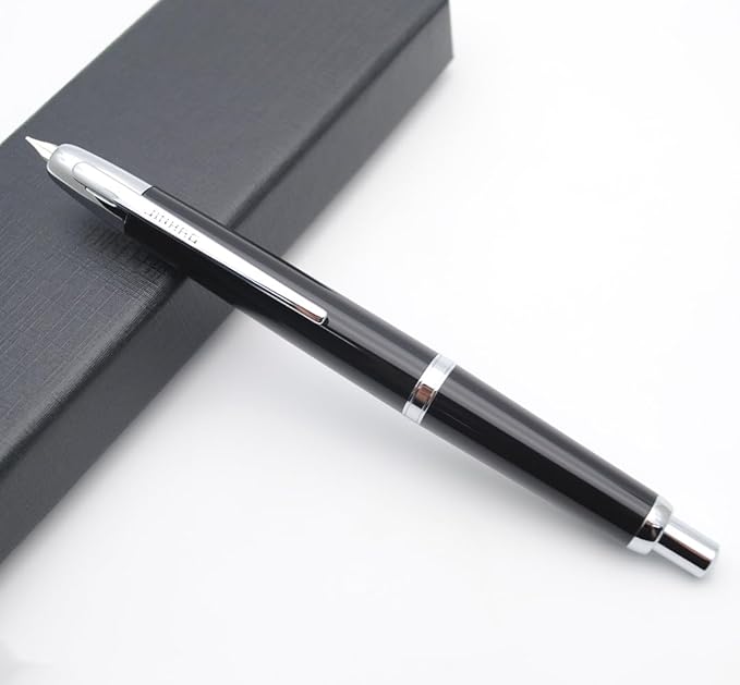 JINHAO 20 Press Fountain Pen, Retractable Capless Resin Pen - Image 3