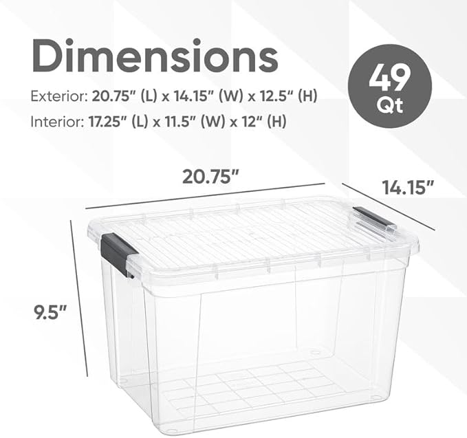 Superio Clear Storage Boxes - Image 2