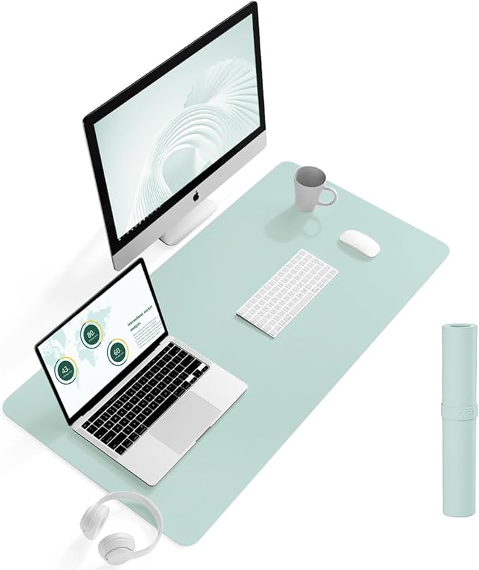 YSAGi Non-Slip Leather Desk Pad L Size, Waterproof Laptop Computer Desk by YSAGi
