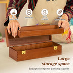 djar multi-function artist tool box with locking clasps, package contents