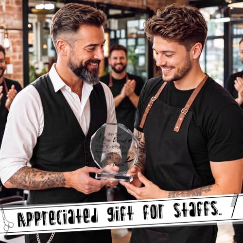CroBlissful Hairdresser Gifts Acrylic Desk Decor Difference You Make Hairapist Gifts Barbershop Hair Salon Decor for Hair Stylist Cosmetology Women Men Birthday Plaque for Friend Hairdresser Barber