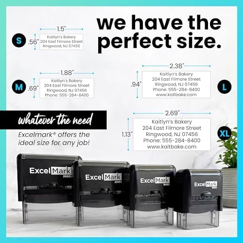 ExcelMark Custom Rubber Stamp – Clean & Easy Stamping – Personalized - Image 2
