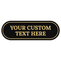Custom Wall or Door Sign, Personalized Buble Plaque Engraved Message by SigoSigns