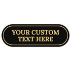Custom Wall or Door Sign, Personalized Buble Plaque Engraved Message by SigoSigns