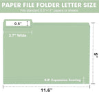 File Folder, RAZCC 150 Pack Colored File Folders, 1/3 Cut Tab File Folder - Image 2