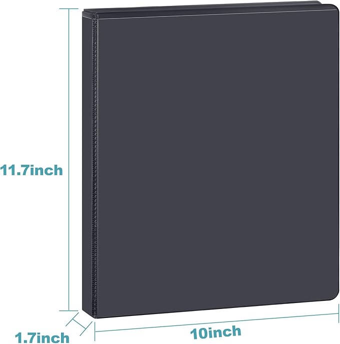 3 Ring Binder 1 Inch, ViVin Sturdy 1"-Slant D Ring Binder - Image 5