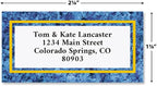 Blue Granite Personalized Border Return Address Labels- Set of 144 1-1/8" x - Image 2