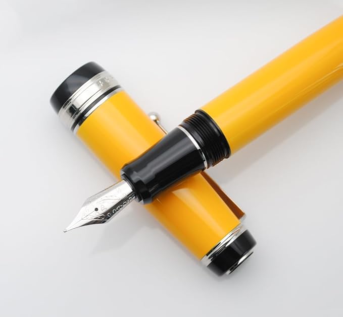 xixixiaozhu Metal Big Fountain Pen Set Medium Nib 0.7mm, Includes Ink Refill - Image 3
