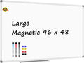 Lockways Dry Erase Board 96 x 48 Inch, Large Magnetic 4 x 8 White Board Wall