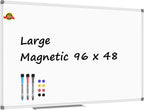 Lockways Dry Erase Board 96 x 48 Inch, Large Magnetic 4 x 8 White Board Wall