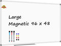 Lockways Dry Erase Board 96 x 48 Inch, Large Magnetic 4 x 8 White Board Wall by Lockways