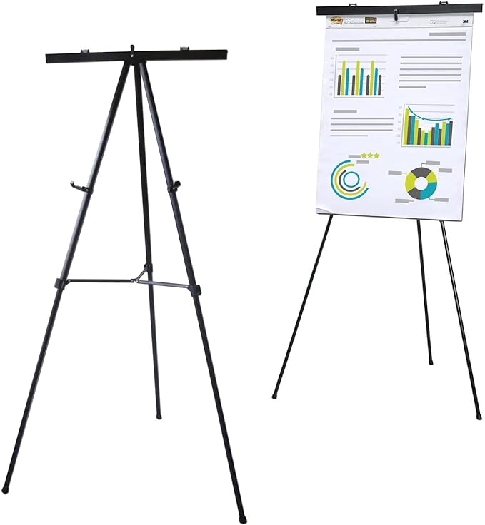 Lightweight Aluminum Flip-Chart Presentation Easel, 70 Inches by Audio-VisualDirect