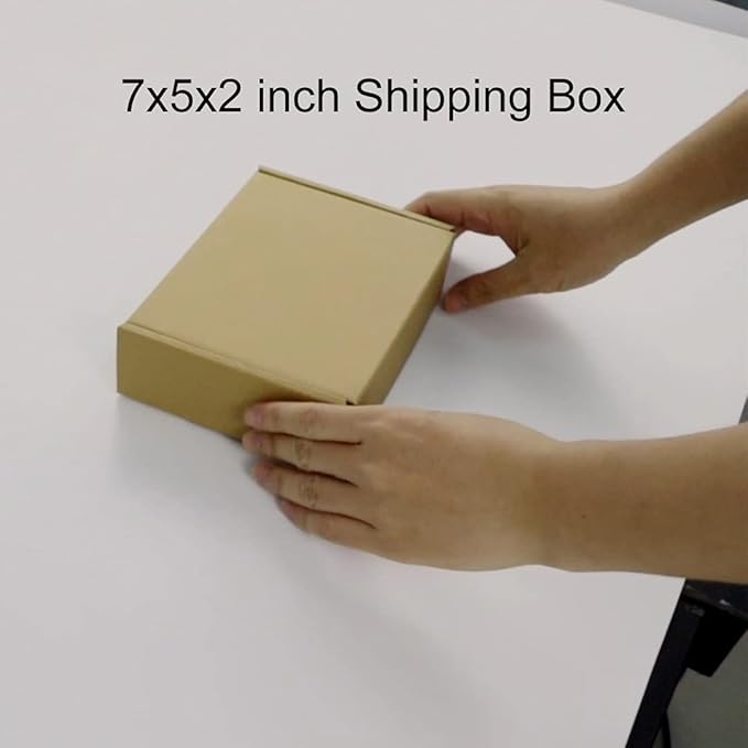 PHAREGE 7x5x2 inch Shipping Boxes Bulk 25 Pack Brown, Tab Lock Tuck Top Mailer - Image 7