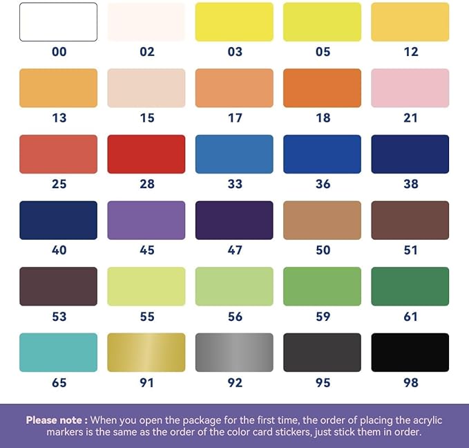 Arrtx 30 Colors Acrylic Paint Pens - Image 7