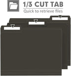 File Folder, PANDRI 120 Pack File Folder, 1/3 Cut Tab, Letter Size, Filing - Image 3