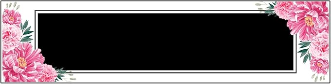 Signs ByLITA Floral Pattern Customized Nameplate | Midnight Bloom Personalized - Image 8