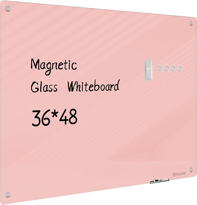 Magnetic Glass Whiteboard by Unknown