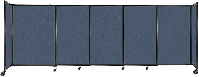 Versare Straightwall Sliding Portable Wall Partition | Freestanding Office by VERSARE