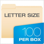 Pendaflex File Folders,Durable Manila Folders,Letter Size (8.5" x 11"),3 Top Tabs for Easy Labeling,Everyday Filing Essential for Offices,Classrooms&Home Document Organization,100 Count (Pack of 2)