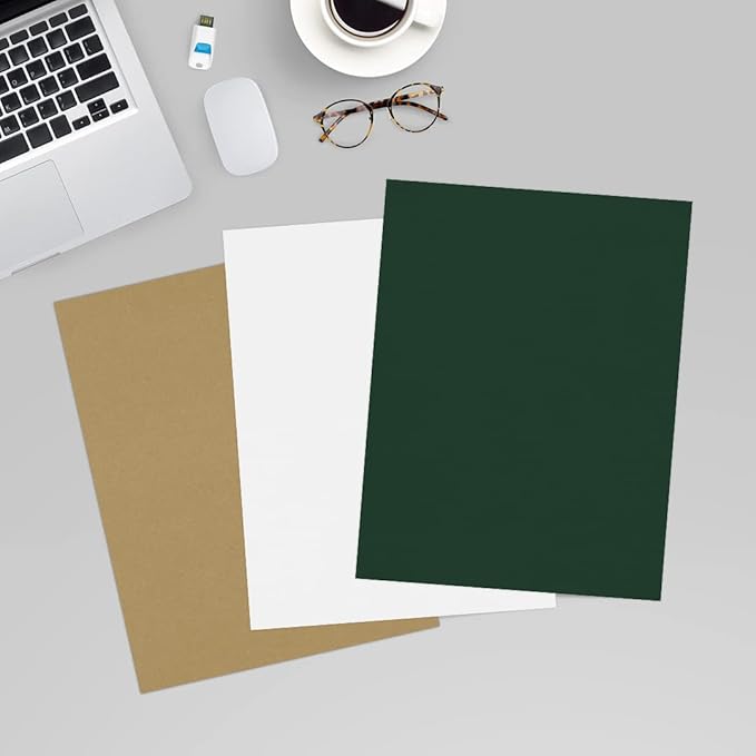 LUXPaper 8.5" x 11" Cardstock | Letter Size | Green Linen | 100lb. Cover | 500 - Image 6