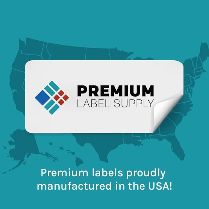Premium Label Supply Glossy Clear File Folder Labels – 3.4375" x 0.6667" – - Image 2