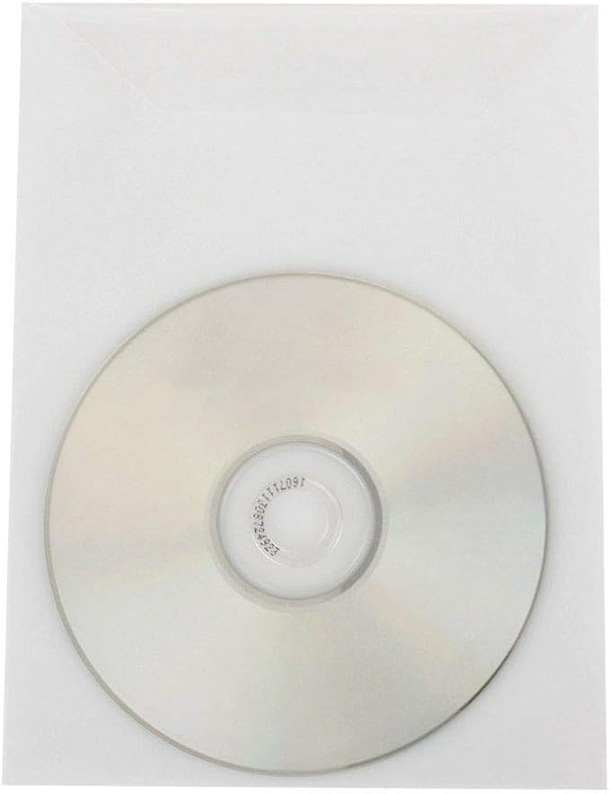 100 Clear CPP Movie Plastic Sleeves + 2 Disc Non-Woven Sleeves by StarTechDeals - Image 5