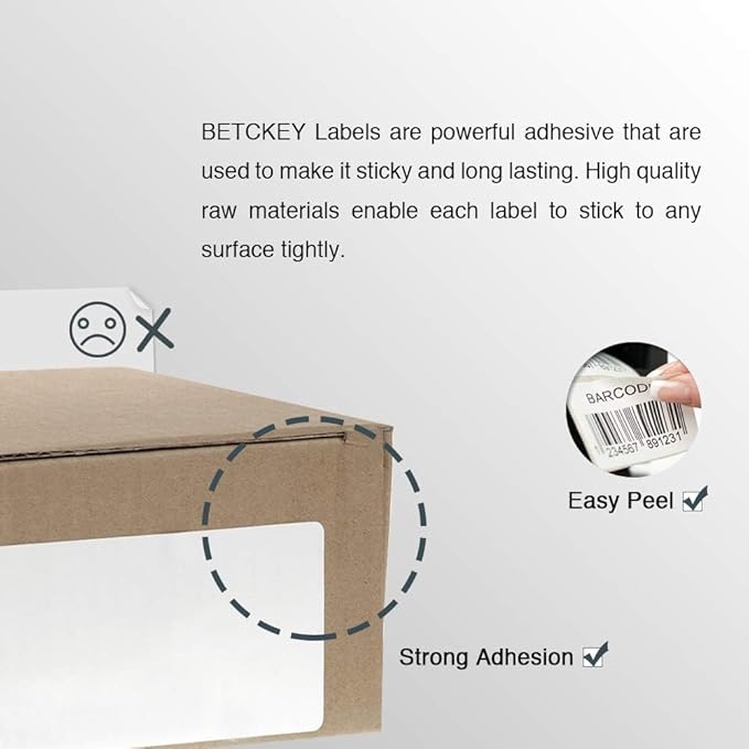 BETCKEY - Compatible DYMO 30256 Shipping Labels, Perforated, Compatible - Image 6