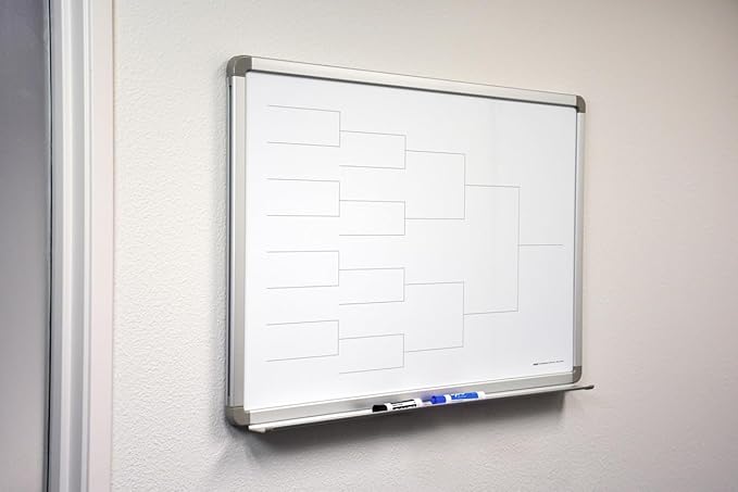12 Team Bracket Whiteboard 48" x 36" - Image 2