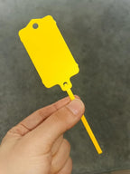 100pcs Reusable Blank Plastic Tags Ties Key Tags 1.45"*2.48" Serrated Tension - Image 7