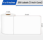 L LIKED 4" x 6" Blank Removable Labels - Image 2