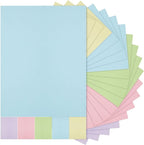 Sinmoe 100 Sheets 5 Shades Cardstock Paper 8.5 x 11 Inches 180gsm Solid Core by Sinmoe