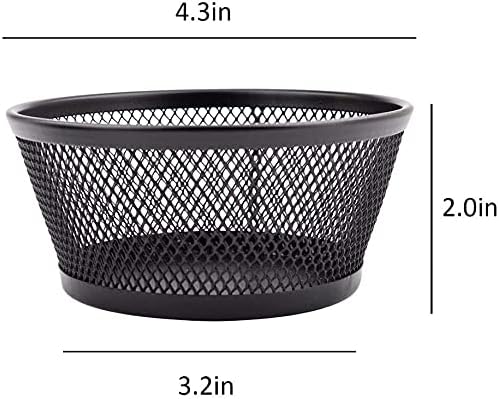1InTheOffice Mesh Paper Clip Holder for Desk, Paperclip Holder, 2 Pack