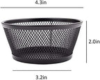 1InTheOffice Mesh Paper Clip Holder for Desk, Paperclip Holder, 2 Pack