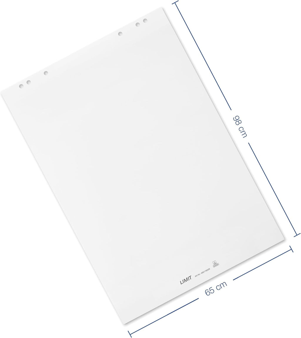 Limit 1 x flipchart pad, blank, pad with 20 sheets, 80 g/m² paper, 6 holes