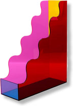 ban.do cute wavy edge acrylic file holder, colorblock, main product view