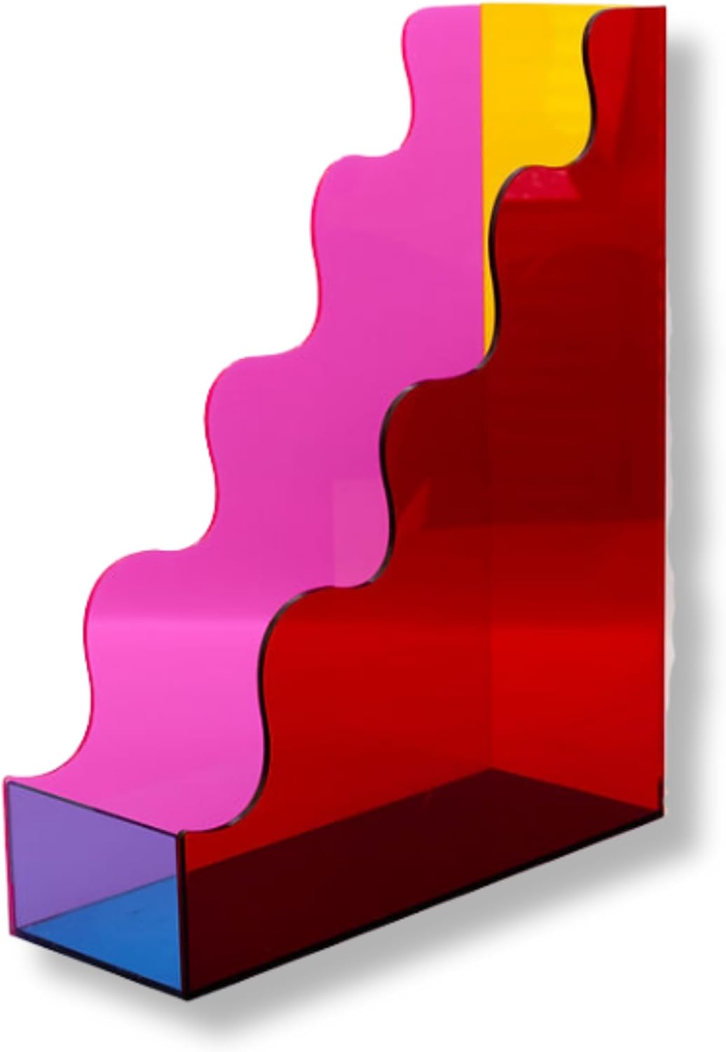 ban.do Cute Wavy Edge Acrylic File Holder, Colorblock