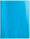 Exacompta - Ref 85872E - Iderama Collection - Semi-Rigid Display Book - 240 x 320mm in Size, Suitable for A4 Documents, 40 Pockets, 0.5mm Polypropylene - Light Blue