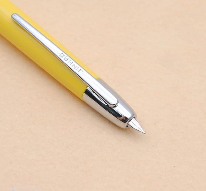 JINHAO 20 Press Fountain Pen, Retractable Capless Resin Pen - Image 2