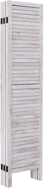 Giantex 6 Panel Wood Room Divider, 5.6 Ft Tall Oriental Folding Freestanding - Image 9