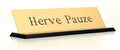 SmartSign Brass Name Plate for Desk | Premium Engraved Nameplate by SmartSign